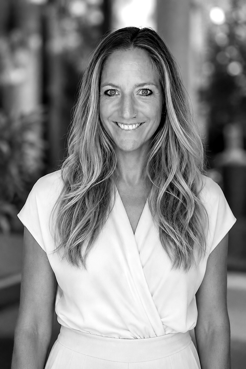 Miriam Herten, editorial black and white portrait